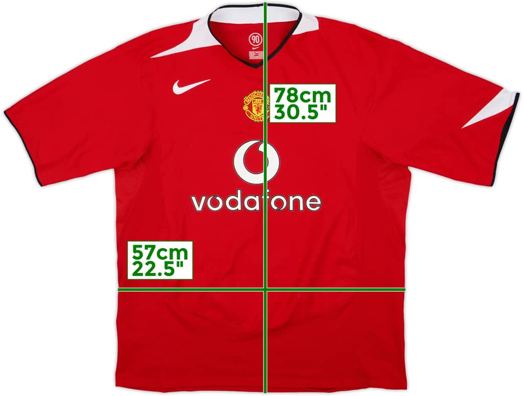 2004-06 Manchester United Home Shirt - 5/10 - (XL)