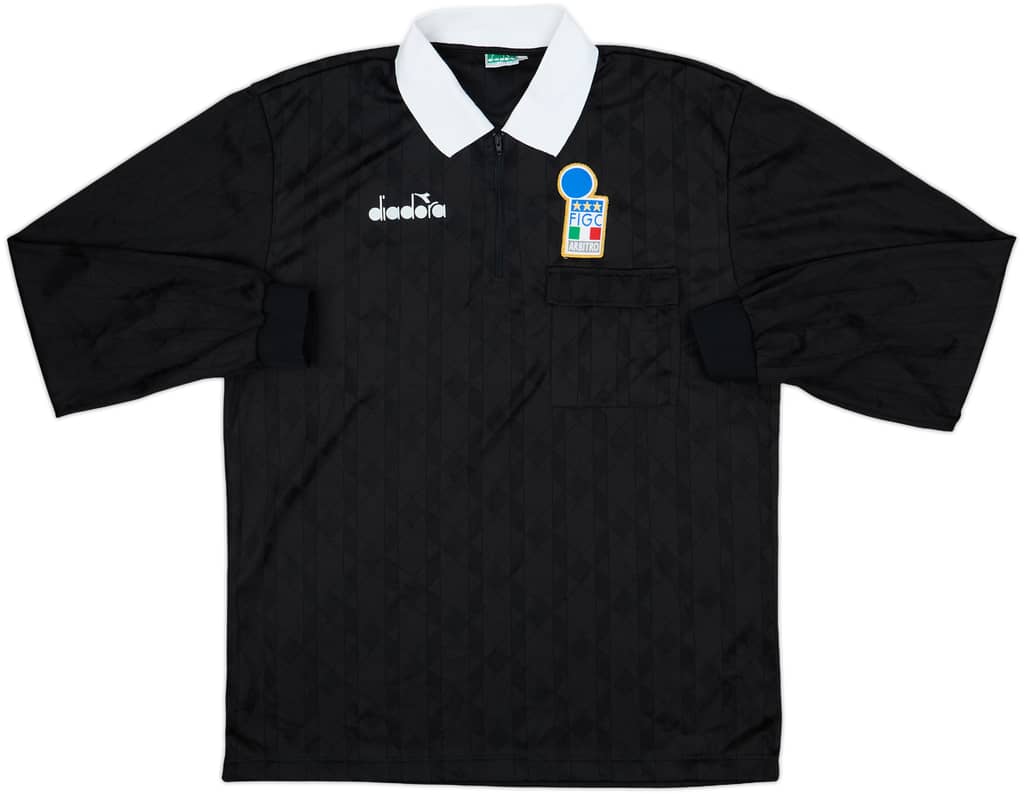 1990s Italy FIGC Diadora Referee L/S Shirt - 9/10 - (XL)