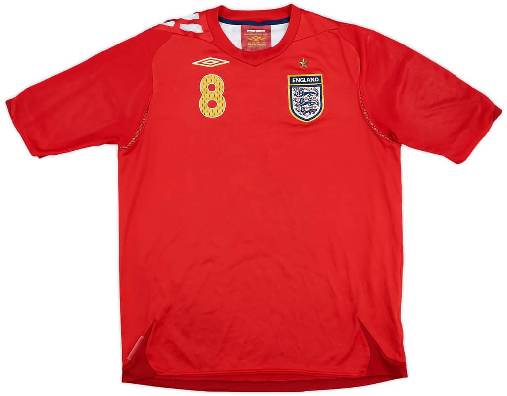 2006-08 England Away Shirt Lampard #8 - 6/10 - (XL.Boys)