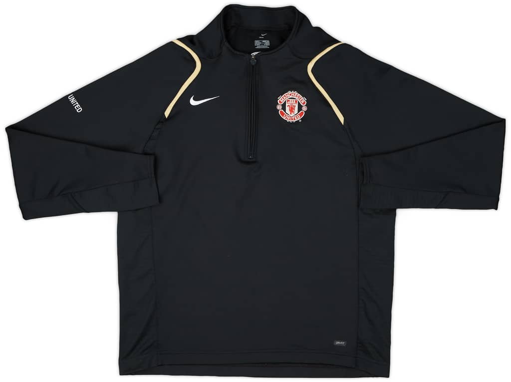 2006-07 Manchester United Nike 1/4 Zip Training Top - 9/10 - (M)