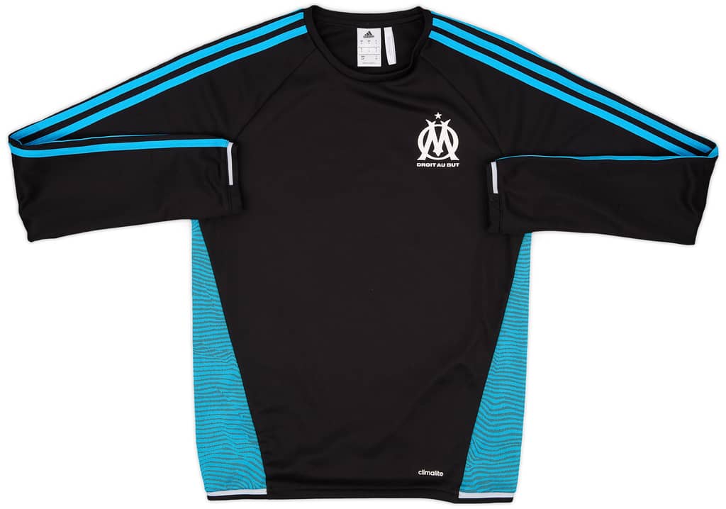 2010-11 Olympique Marseille adidas Training L/S Shirt - 8/10 - (S)