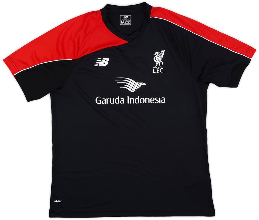 2015-16 Liverpool New Balance Training Shirt - 8/10 - (XL)