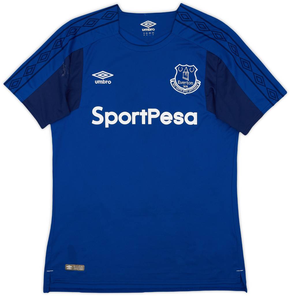 2017-18 Everton Home Shirt Baines #3 - 7/10 - (M)