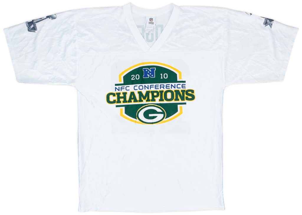 2010 Green Bay Packers NFC Conference Champions Rodgers #12 NFL Jersey - 9/10 - (M)