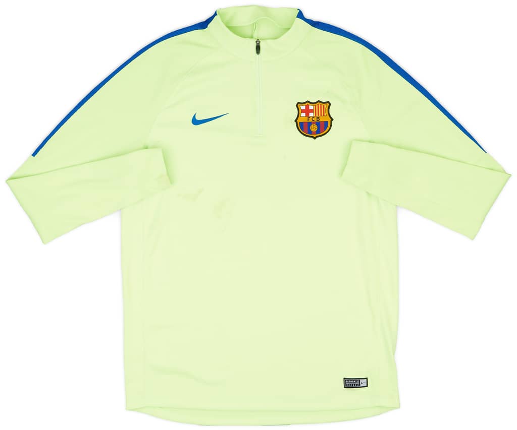 2017-18 Barcelona Nike 1/4 Zip Drill Top - 4/10 - (L)