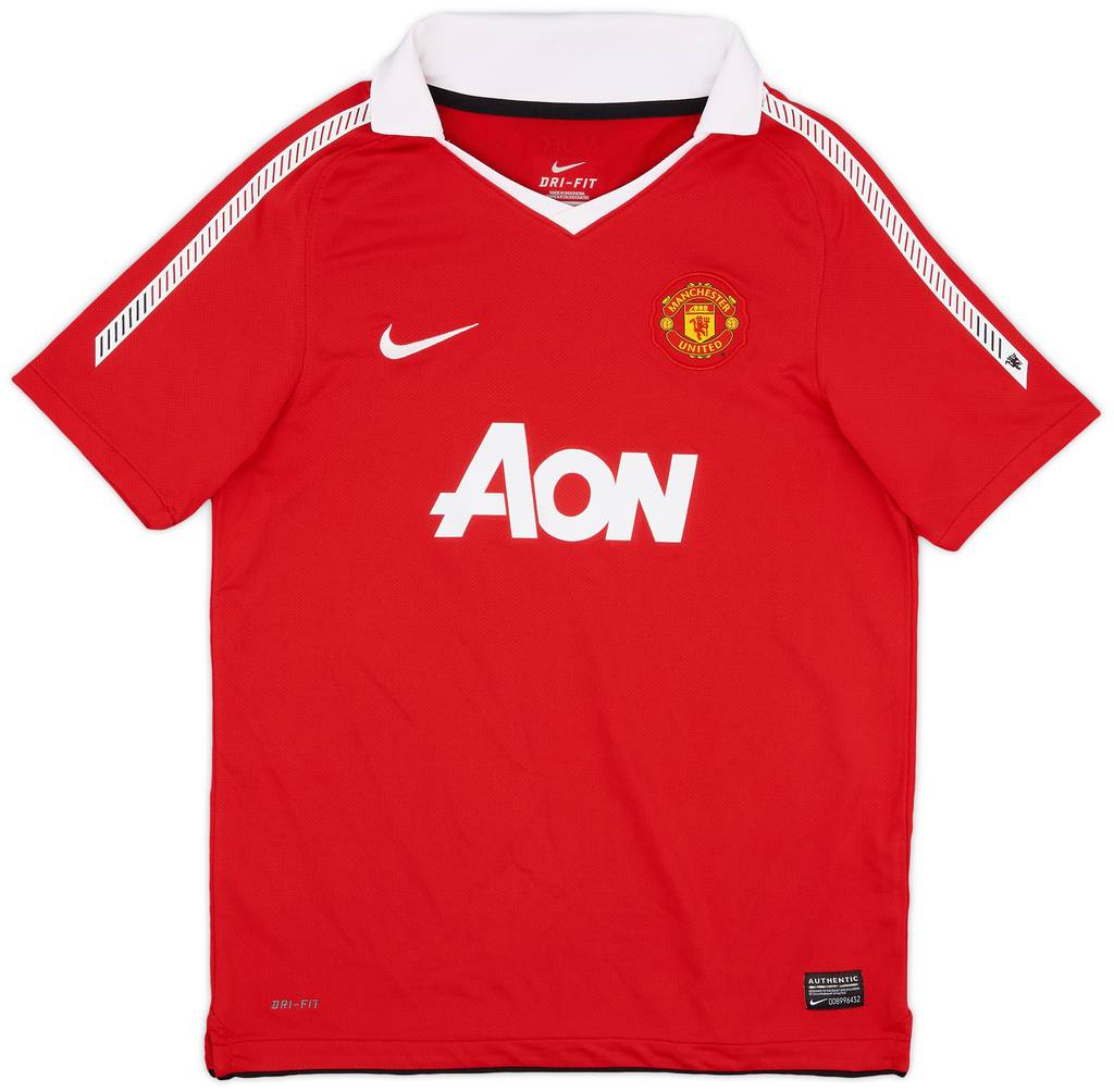 2010-11 Manchester United Home Shirt - 8/10 - (L.Boys)