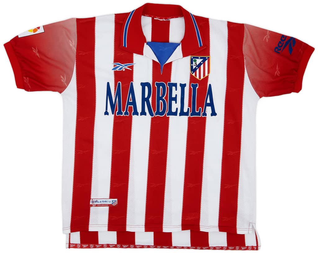 1998-99 Atletico Madrid Home Shirt - 6/10 - (XL)