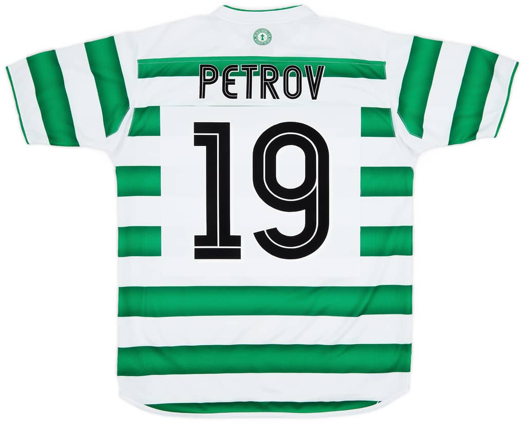 2003-04 Celtic Home Shirt Petrov #19 - 7/10 - (M)
