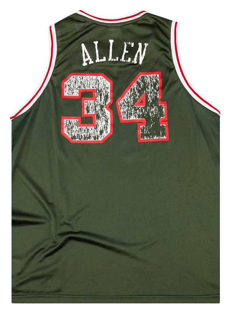 2002-03 Milwaukee Bucks Allen #34 Reebok Hardwood Classics Jersey (Away) L