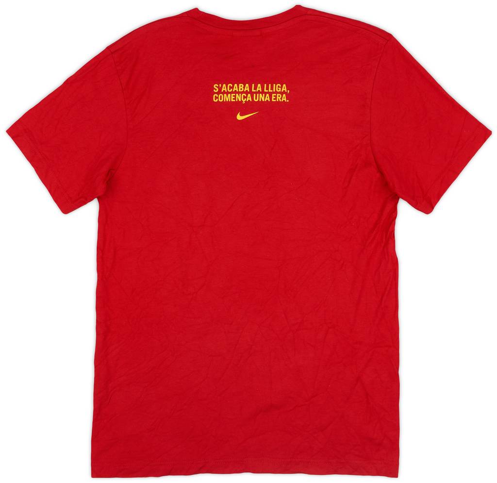 2004-05 Barcelona Nike 'Champions' Cotton Tee - 8/10 - (M)