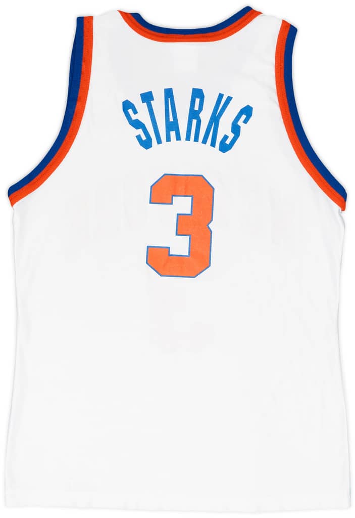 1995-97 New York Knicks Starks #3 Champion Home Jersey - 9/10 - (M)