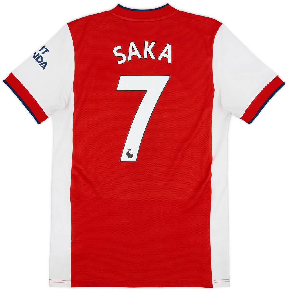 2021-22 Arsenal Home Shirt Saka #7 - 7/10 - (S)