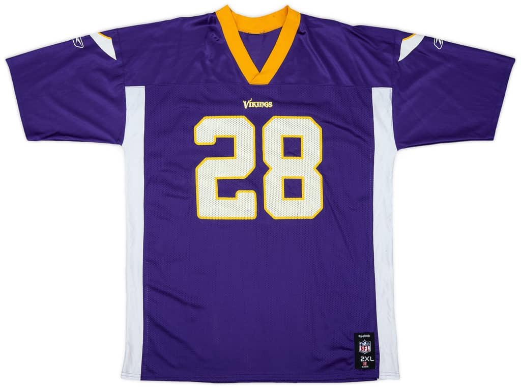 2008-11 Minnesota Vikings Peterson #28 Reebok Replica Home Jersey - 6/10 - (XXL)