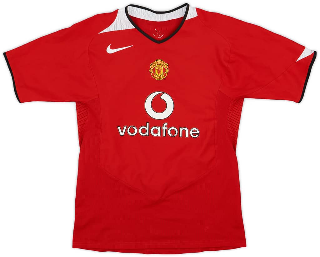 2004-06 Manchester United Home Shirt - 8/10 - (XL.Boys)