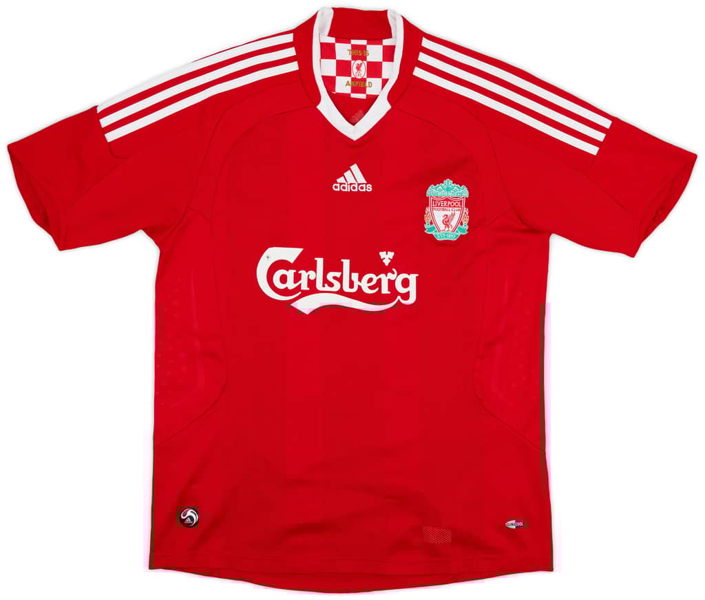 2008-10 Liverpool Home Shirt - 6/10 - (XL.Boys)