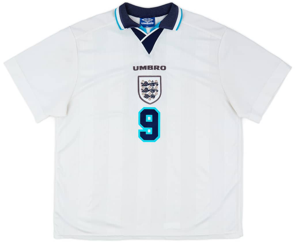 1995-97 England Home Shirt Shearer #9 - 6/10 - (XXL)