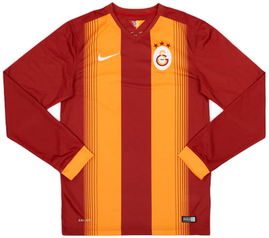 2014-15 Galatasaray Home L/S Shirt - 7/10 - (S)