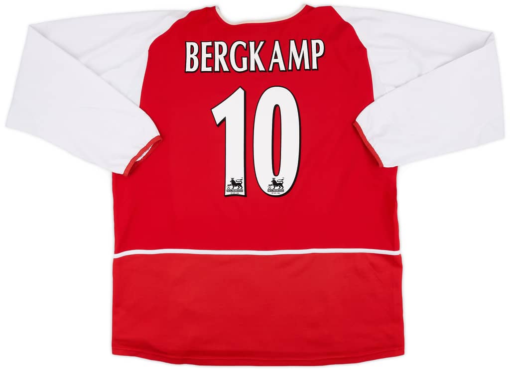 2002-04 Arsenal Home L/S Shirt Bergkamp #10 - 9/10 - (3XL)