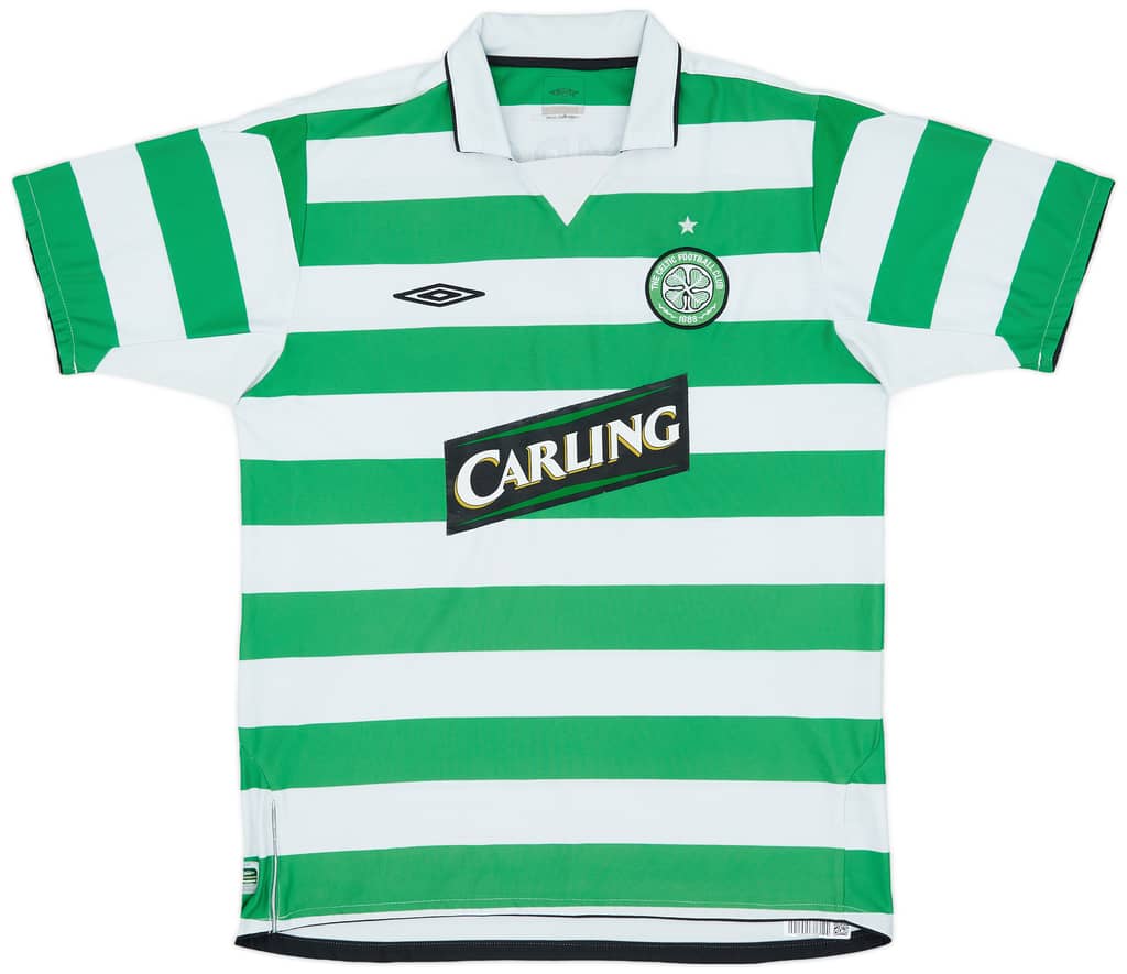 2004-05 Celtic Home Shirt Lambert #14 - 8/10 - (L)