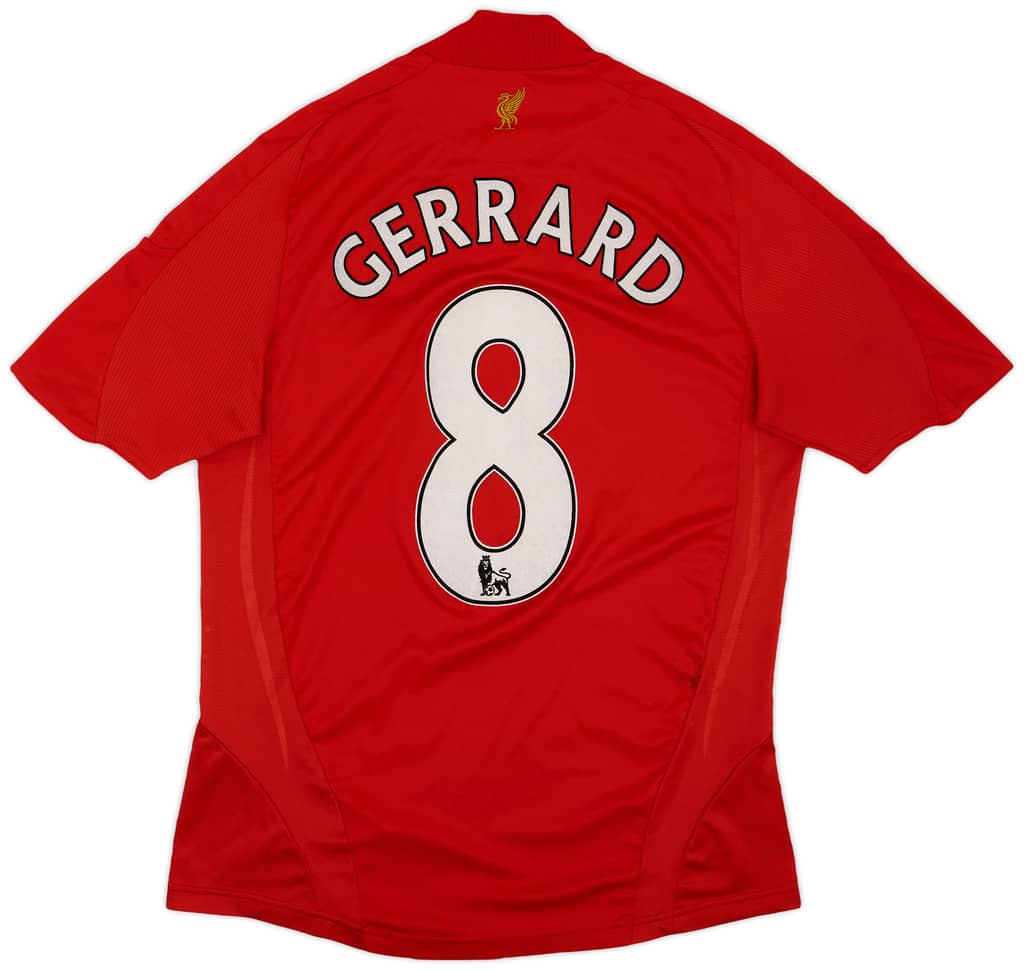 2008-10 Liverpool Home Shirt Gerrard #8 - 6/10 - (S)