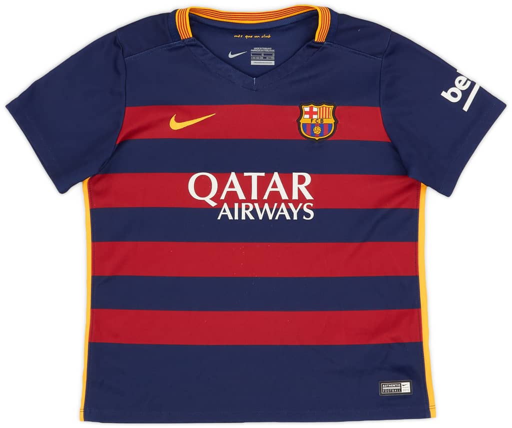 2015-16 Barcelona Home Shirt - 6/10 - (S.Boys)