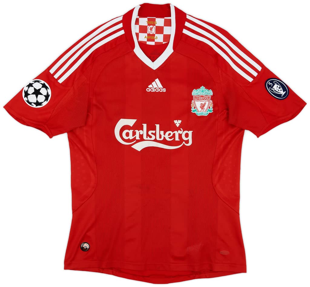 2008-10 Liverpool Home Shirt Gerrard #8 - 6/10 - (S)