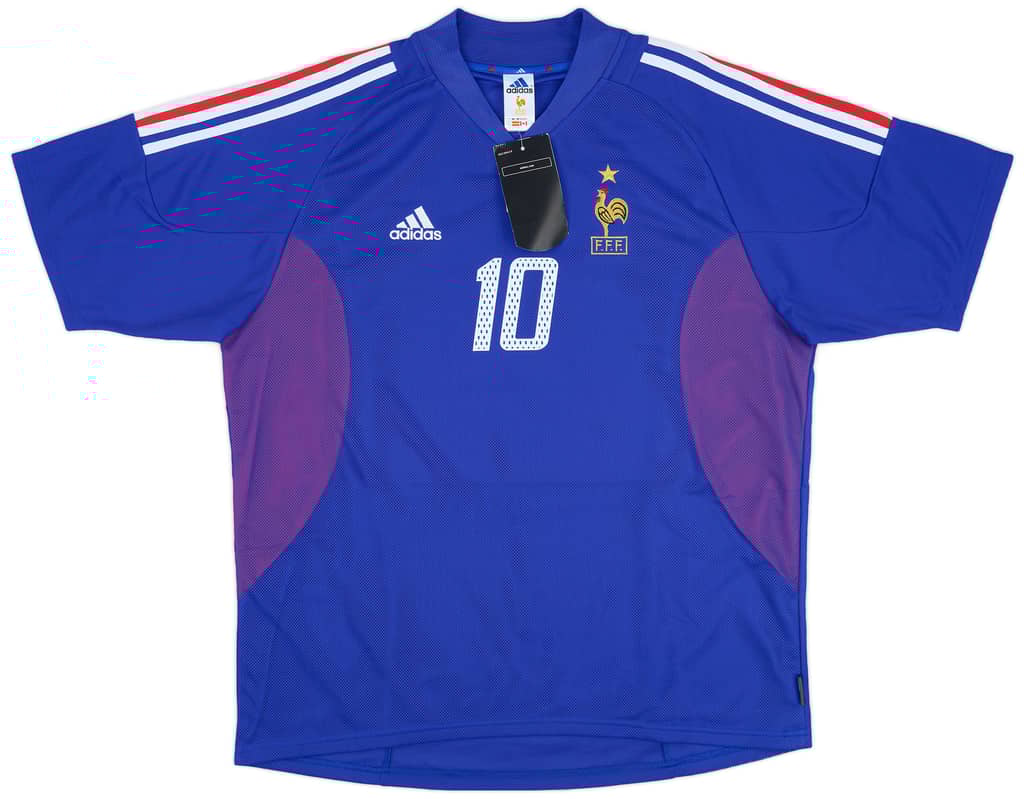 2002-04 France Home Shirt Zidane #10 (XL)