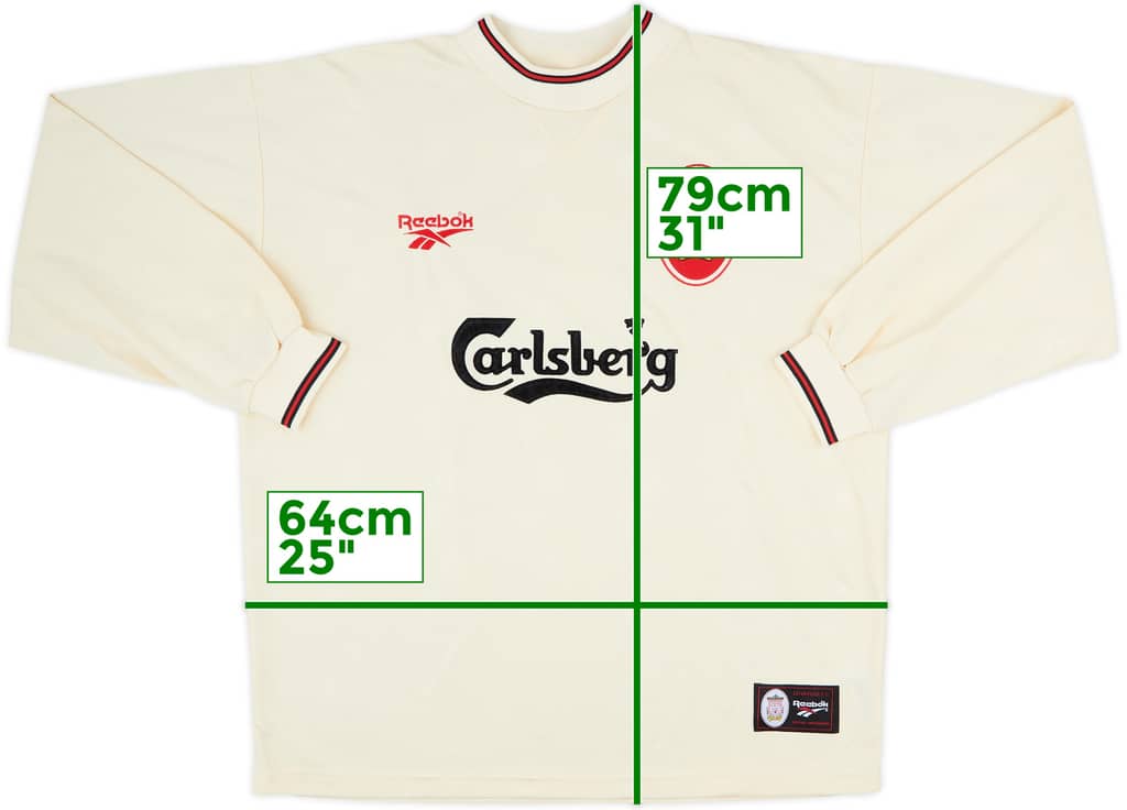 1996-97 Liverpool Away L/S Shirt - 10/10 - (XL)