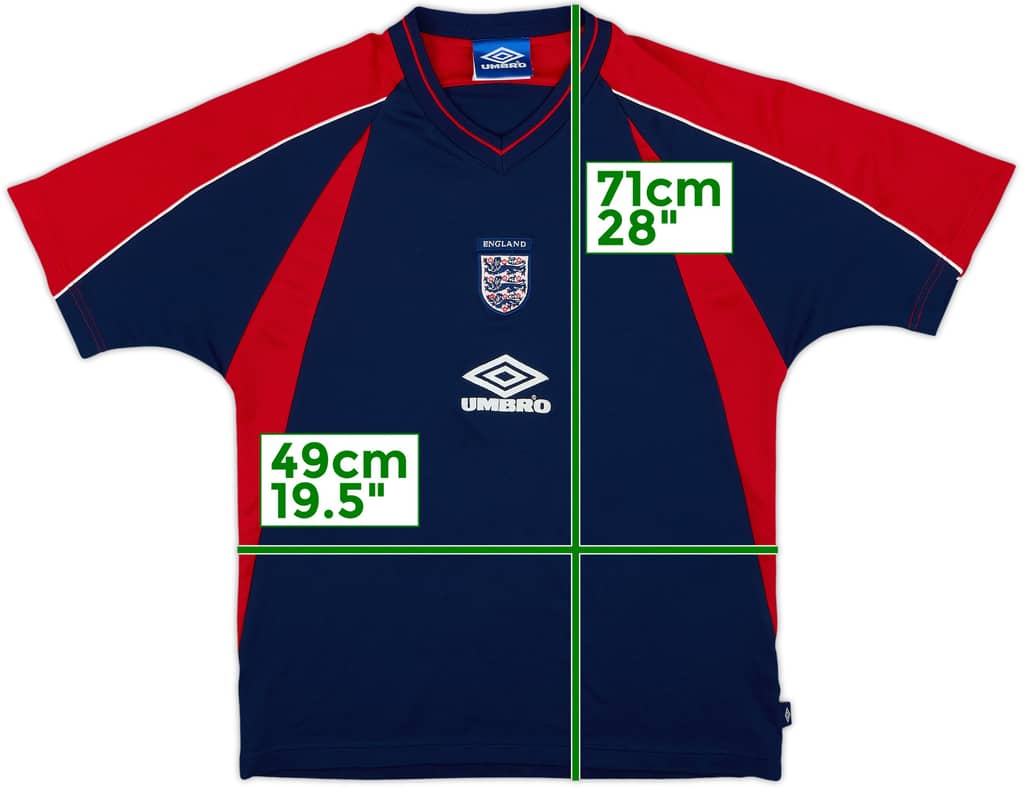 1998-00 England Umbro Training Shirt - 8/10 - (S)