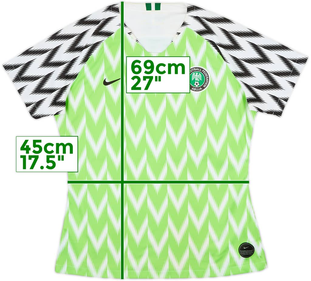 2018-19 Nigeria Home Shirt - 8/10 - (Women's L)