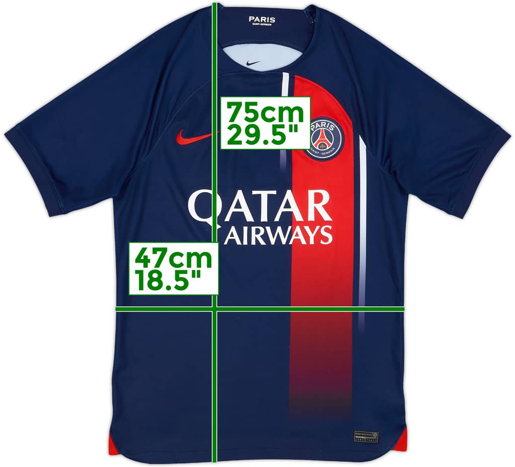 2023-24 Paris Saint-Germain Home Shirt - 9/10 - (S)