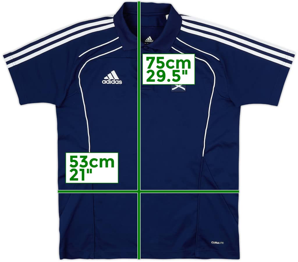 2010-11 Scotland adidas Polo Shirt - 9/10 - (M/L)