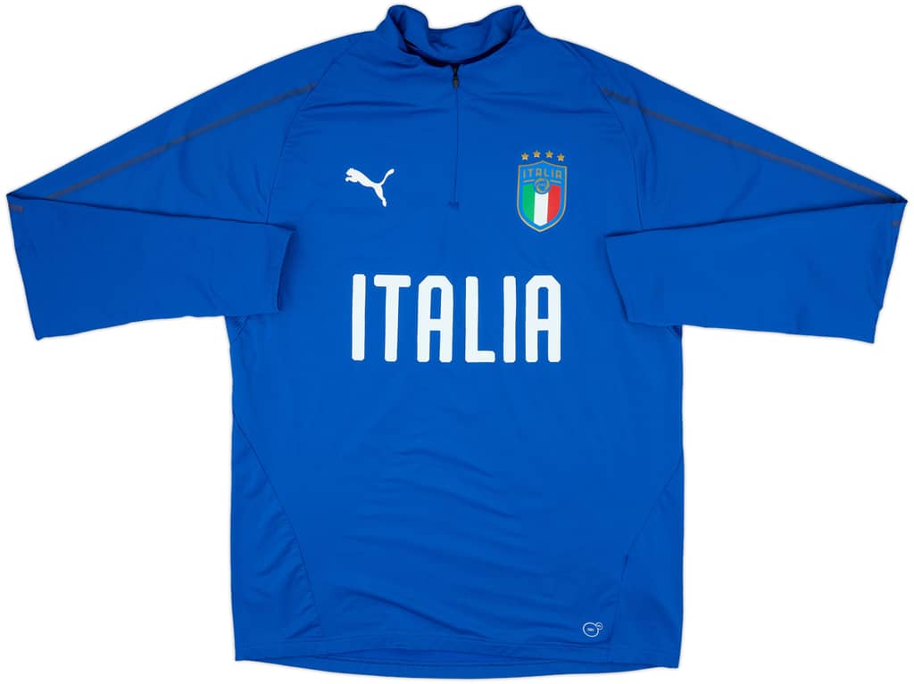 2017-18 Italy Puma 1/4 Zip Drill Top - 10/10 - (L)