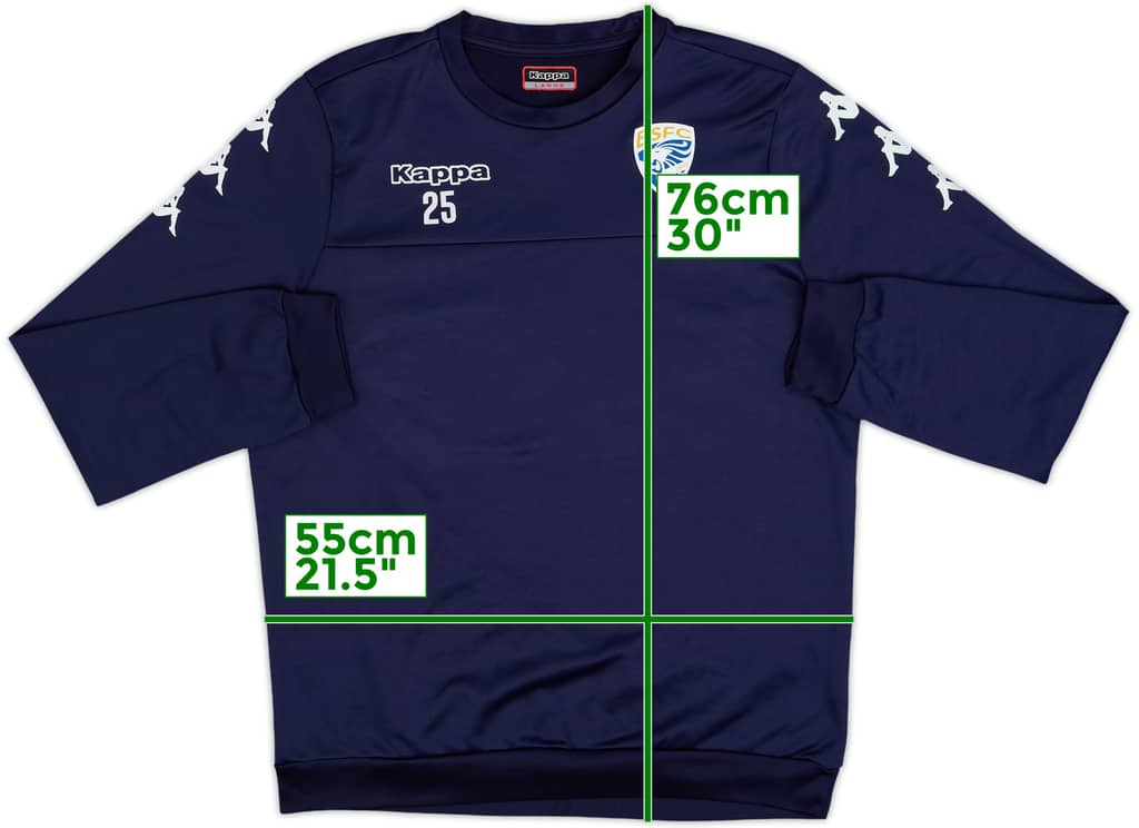 2020-21 Brescia Player Issue Kappa Sweat Top #25 - 8/10 - (L)