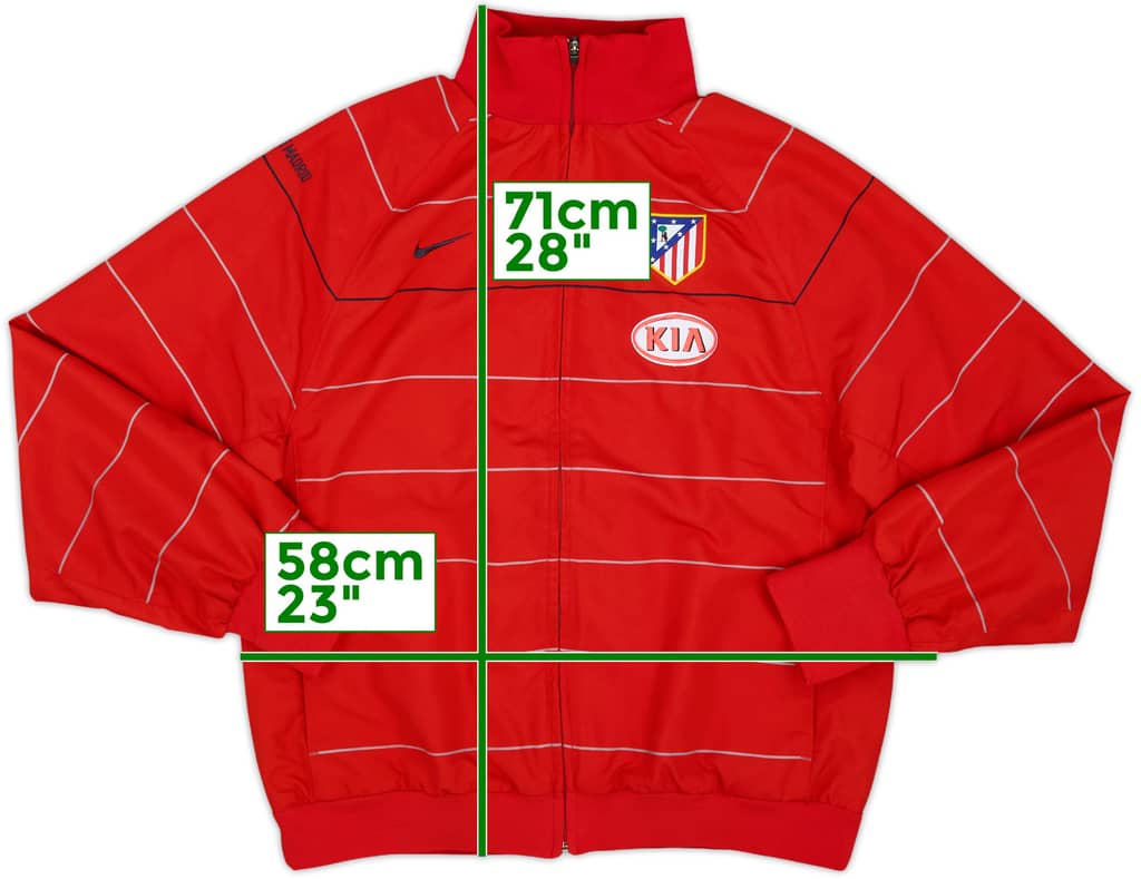 2008-09 Atletico Madrid Nike Track Jacket - 8/10 - (M)