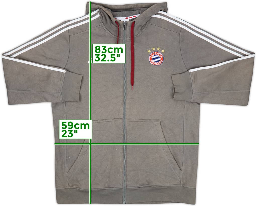 2015-16 Bayern Munich adidas Hooded Track Jacket - 7/10 - (XL)