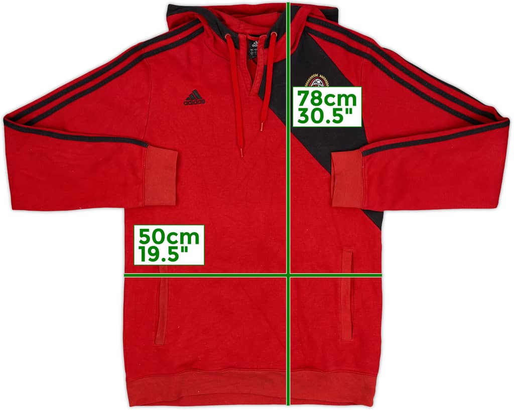 2010-11 AC Milan adidas Hooded Top - 7/10 - (M)