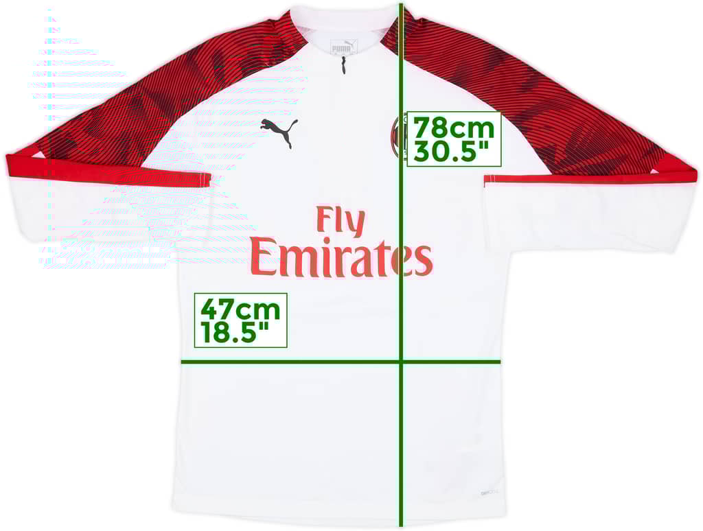 2019-20 AC Milan Puma 1/4 Zip Training Top - 6/10 - (M)