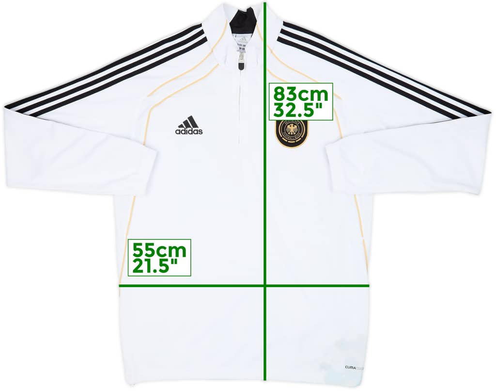 2010-12 Germany adidas 1/4 Zip Sweat Top - 6/10 - (L/XL)