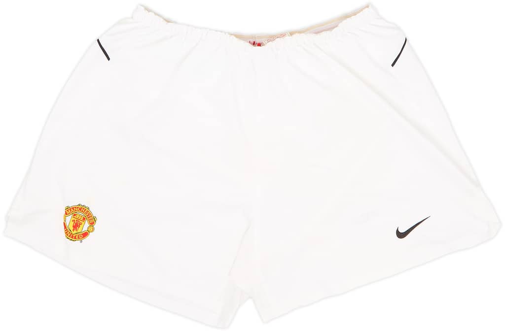 2002-04 Manchester United Home Shorts - 8/10 - (XXL)