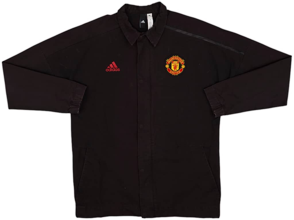 2017-18 Manchester United adidas Coach Jacket - 8/10 - (M)