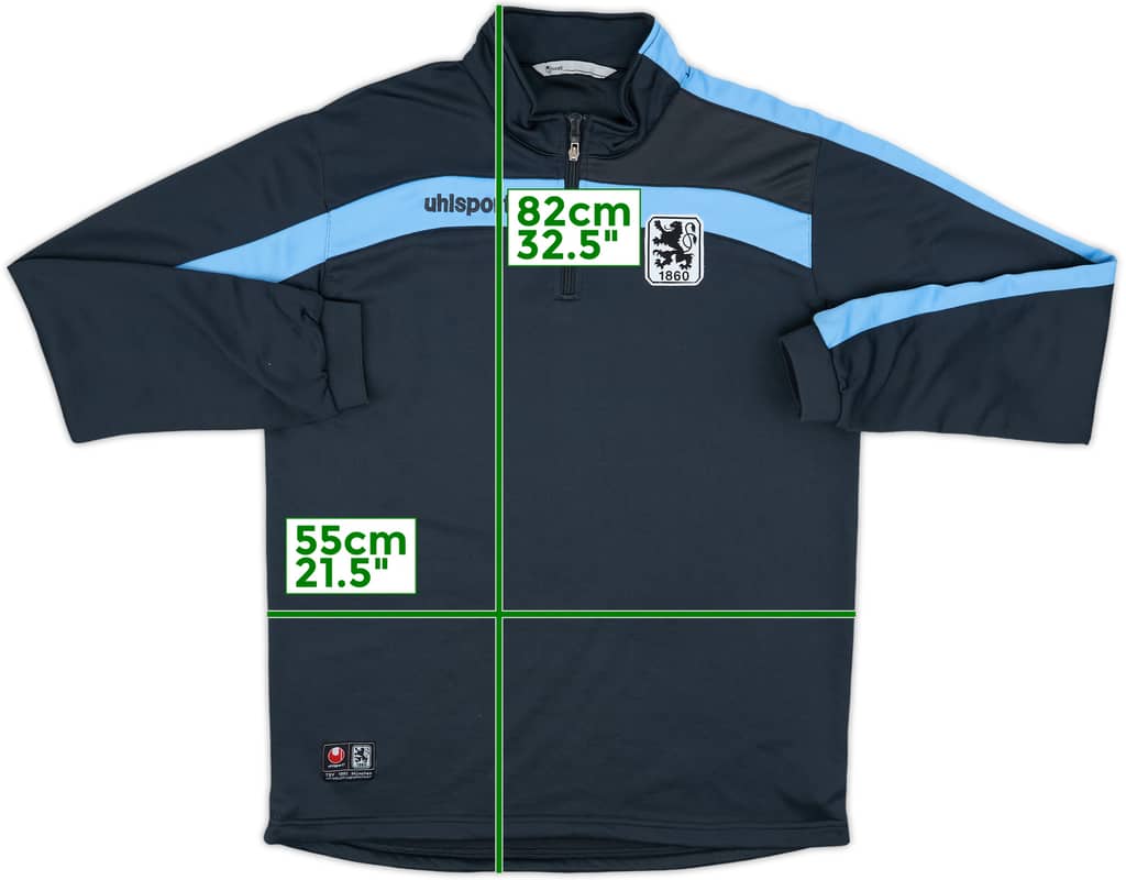 2014-15 1860 Munich Uhlsport 1/4 Zip Track Jacket - 9/10 - (L)
