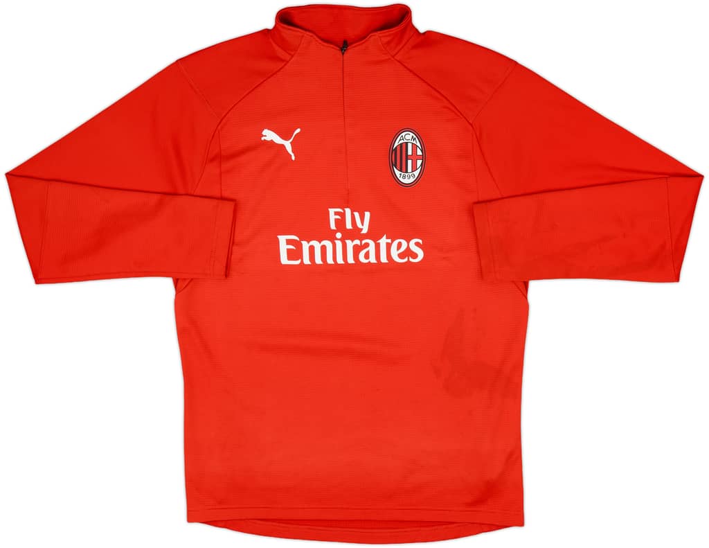 2018-19 AC Milan Puma 1/4 Zip Drill Top - 6/10 - (S)