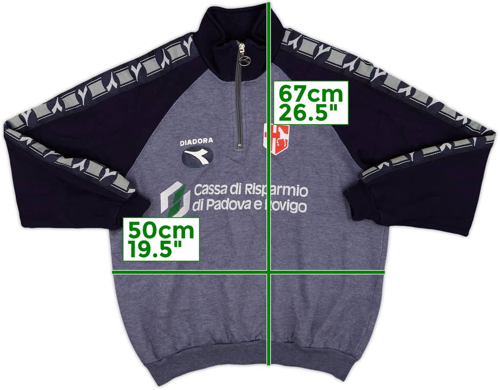 1998-99 Padova Diadora 1/4 Zip Training Top - 8/10 - (XXL)