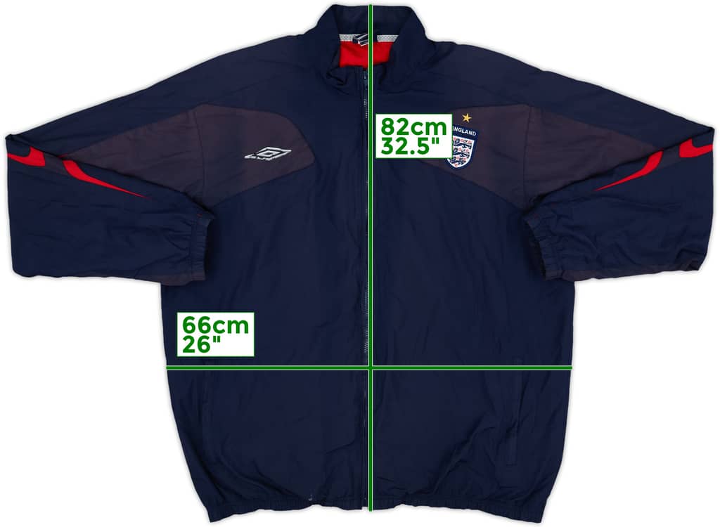 2004-05 England Umbro Track Jacket - 8/10 - (XXL)