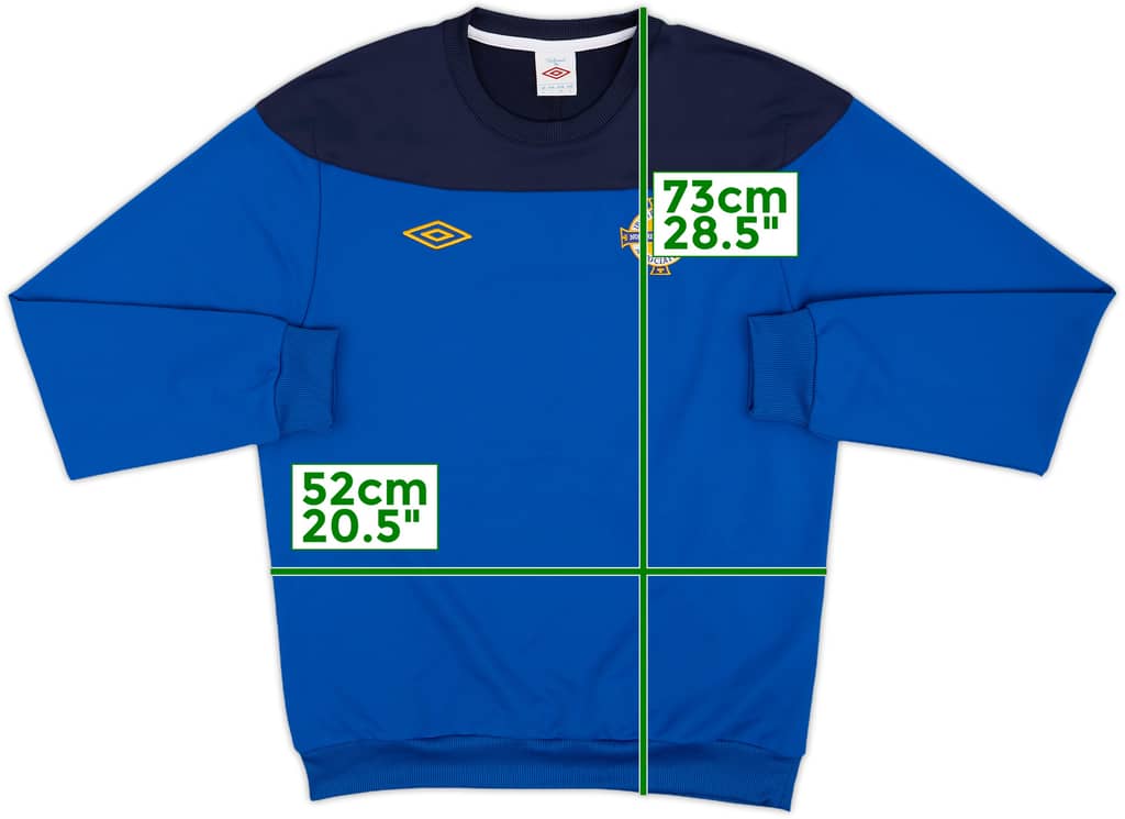 2010-12 Northern Ireland Umbro Sweat Top - 8/10 - (L)