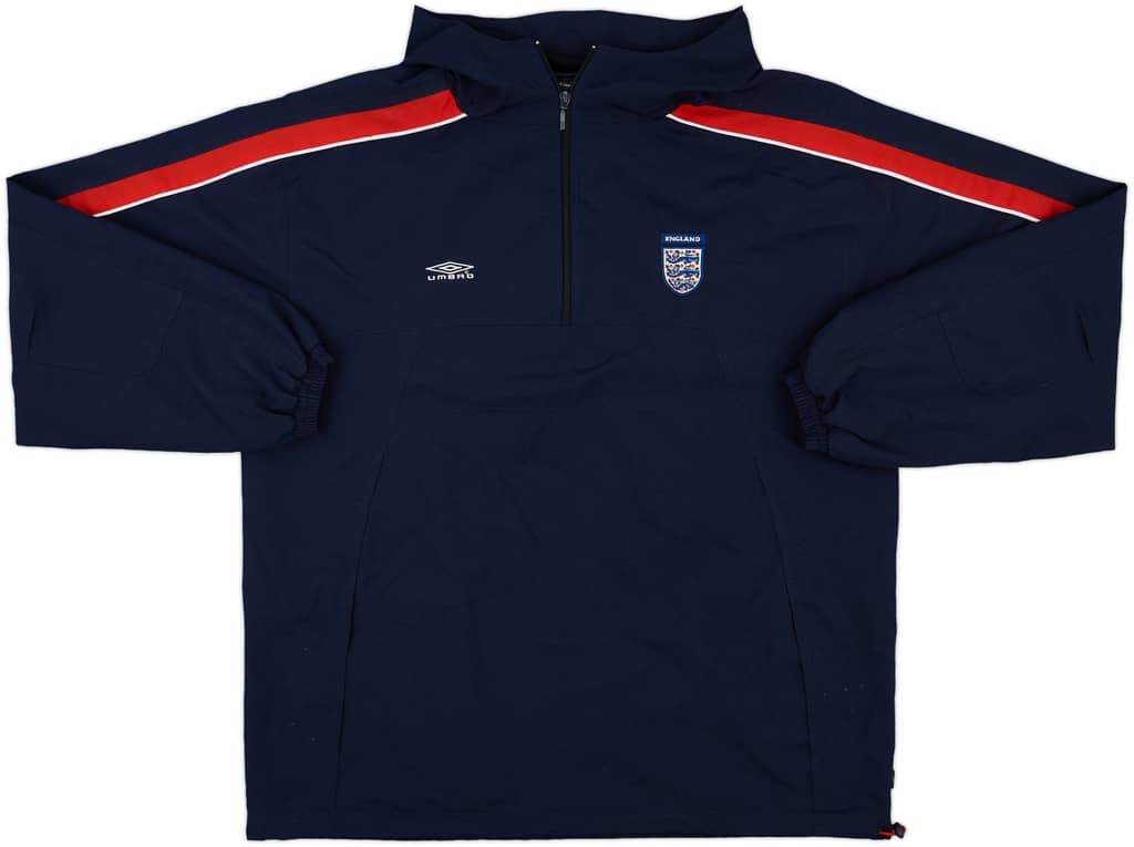 2004-06 England Umbro 1/4 Zip Drill Top - 8/10 - (L)