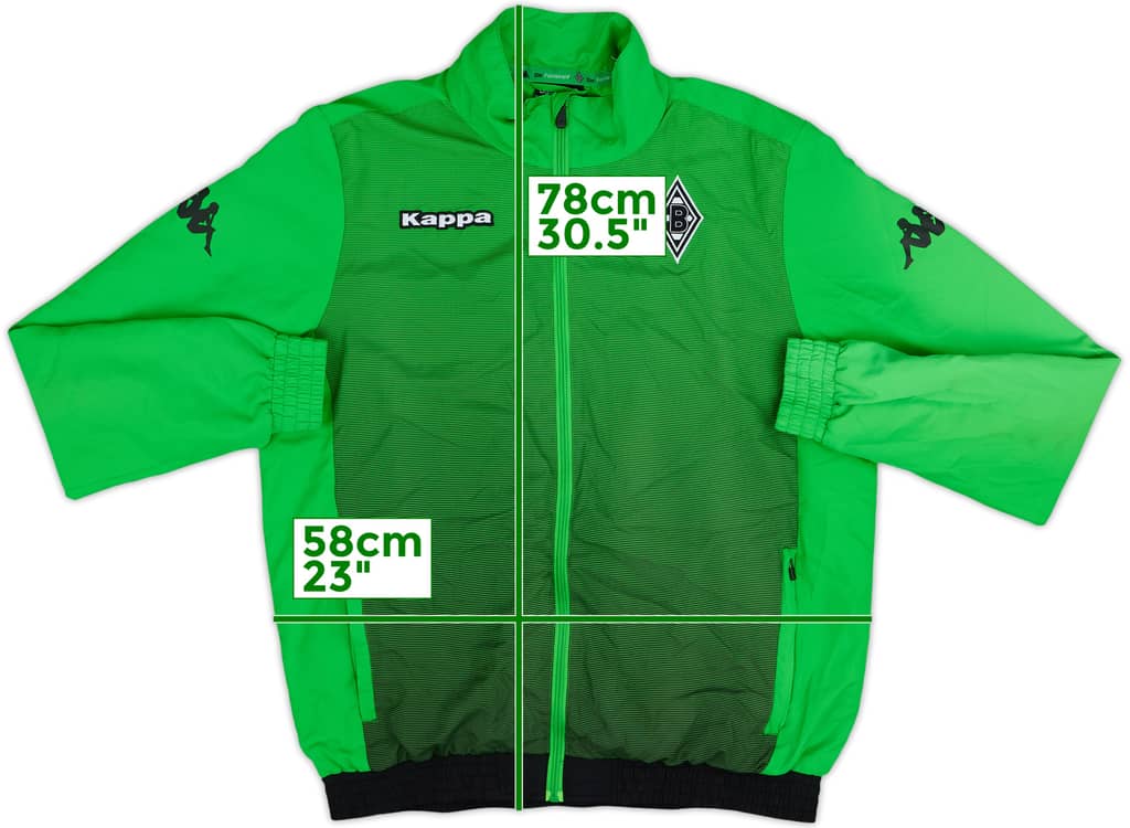 2015-16 Borussia Monchengladbach Kappa Track Jacket - 8/10 - (L)