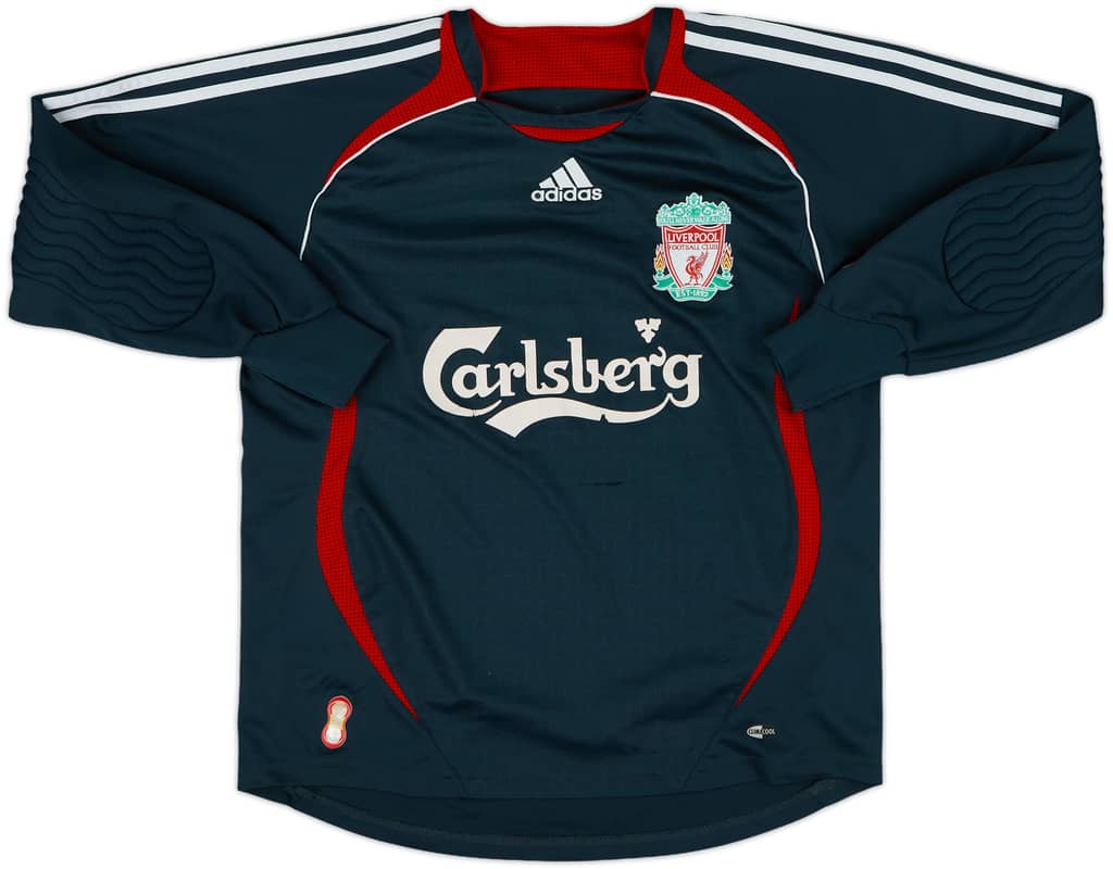 2006-07 Liverpool GK Shirt - 8/10 - (XL.Boys)