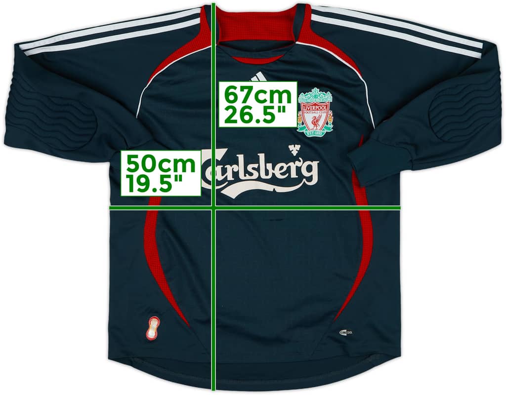 2006-07 Liverpool GK Shirt - 8/10 - (XL.Boys)
